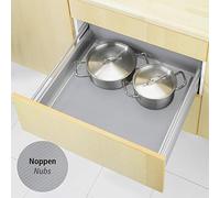 WENKO Esterilla antideslizante gris - adaptable, Plástico (EVA), 50 x 150 cm, Gris