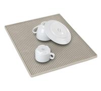 WENKO Esterilla de drenaje Mod, Maxi alfombrilla antideslizante para cocina y lavavajillas 40 x 1 x 30 cm plástico beige apta hasta 75°C