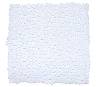 Wenko Esterilla para Ducha Paradise Blanco 54 x 54 cm - Antideslizante, Plástico (TPR), 54 x 54 cm, Blanco