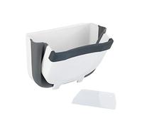 Wenko Fago Cubo de Basura para Puerta Armario Plegable 5 l, Blanco, 25,5 x 18 x 18 cm