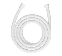 WENKO Flexo para ducha Design blanco mate 175 cm - manguera de ducha con protección contra torsión y aprobación para agua potable, plástico, 175 cm, Blanco