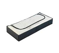 WENKO Funda para debajo de la cama Deep Black, Polietileno, 105 x 15 x 45 cm, Negro