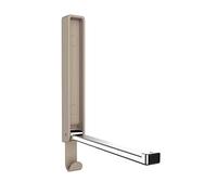 WENKO Gancho abatible Basic GAMMA beige arena - gancho mural, gancho para guardarropa, Plástico (ABS), 2.5 x 18 x 1.5 cm, Beige sahara