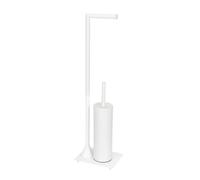 Wenko Hella soporte para papel higiénico con escobilla de wc blanco 26072100