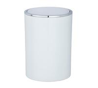 Wenko Inca Cubo con Tapa Oscilante 5 L, Acrilonitrilo Butadieno Estireno, Blanco, 18.5x18.5x25.5 cm