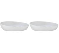 WENKO Jabonera Badi Blanco cerámica - Jabonera, Cerámica, 11.5 x 3 x 11.5 cm, Blanco (Paquete de 2)