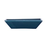 WENKO Jabonera Cordoba azul cerámica - Jabonera, Cerámica, 10.5 x 2.5 x 10.5 cm, Azul oscuro