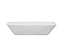 WENKO Jabonera Cordoba blanco cerámica - Jabonera, Cerámica, 10.5 x 2.5 x 10.5 cm, Blanco