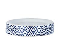 WENKO Jabonera Lorca azul cerámica - Jabonera, Cerámica, 11 x 2.5 x 11 cm, Azul