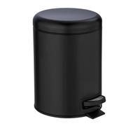 Wenko Cubo de Pedal Acero Inoxidable 5 l. Alassio, Brillo, Plateado Brillante, 5 litros , 21 x 24 x 28 cm