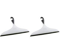 Wenko Limpiador para el baño Loano XXL, Negro/Blanco - pour la baignoire et la Douche, Plástico (TPR), 34 x 21 x 2.5 cm, Negro (Paquete de 2)