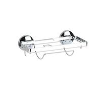 Wenko Magic-Loc portarrollos de Papel Cocina - Fijar sin taladrar, Metal Cromado, 28 x 9 x 13 cm, Cromo Brillante