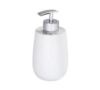 Wenko Malta Dosificador Jabón 0.3 L, Cerámica, Blanco, 7.5x7.5x275 cm