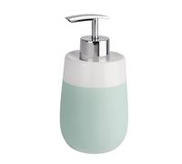 Wenko Malta Dosificador Jabón 0.3 L, Cerámica, Verde Menta, 7.5x7.5x15.5 cm