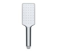 WENKO Mango de ducha Automatic Cleaning cromo - ducha manual de barra, universal anticalcárea con sistema de limpieza automática, Plástico (ABS), 5.8 x 23.5 cm, Cromo