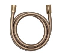 WENKO Manguera de ducha de diseño en oro rosa, con protección contra torsión y autorización para agua potable, plástico, 175 cm, color oro rosa