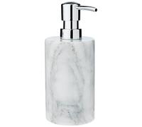 Wenko Onyx Dosificador de Jabón 0.23 L, Mármol, Blanco, 8.5x7.5x18 cm