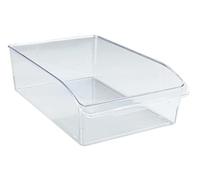 Wenko Organizador para Nevera, L 31x20x9,5 cm | Apilable y combinable, mango de PET, rectangular, para frutas, yogur y latas de bebidas