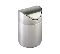 Wenko Papelera de baño Otranto Acero INOX 3 l Capacidad: 3 l, Acero Inoxidable, 16 x 23.5 x 16 cm, Satinado