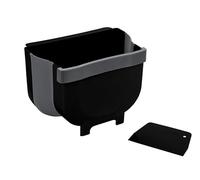 Wenko Cubo de basura para puerta amario plegable Fago negro, 5 l