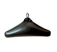 WENKO Percha Deep negro hinchable 2 unidades - juego de 2 unidades, Polietileno, 42.5 x 22 cm, Negro