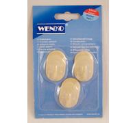 Wenko Percha Ovalada Mediana, Plástico, Beige, 15.5x9.5x3 cm