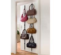 WENKO Perchero de mano para 8 bolsillos, poliamida, 28.3 x 7.8 x 6.6 cm, negro