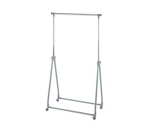 Wenko Perchero Plegable - Regulable en Altura, Metal Cromado, 88 x 100-168ja x 11-49 cm, Cromo