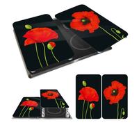 WENKO Placas protectoras para cocina Mod Amapola, ajustable en altura para todo tipo de cocinas, tabla de cortar y protector contra salpicaduras, vidrio, 30 x 52 cm, juego de 2