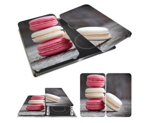 WENKO Placas protectoras para cocina Mod Macarons, ajustable en altura para todo tipo de cocinas, tabla de cortar y protector contra salpicaduras, vidrio, 30 x 52 cm, juego de 2