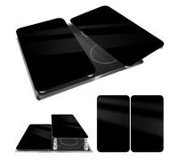 WENKO Placas protectoras para cocina Mod Negro, ajustable en altura para todo tipo de cocinas, tabla de cortar y protector contra salpicaduras, vidrio, 30 x 52 cm, juego de 2