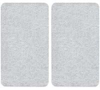 WENKO Placas protectoras para cocina Mod Transparente, ajustable en altura para todo tipo de cocinas, tabla de cortar y protector contra salpicaduras, vidrio, 30 x 52 cm, juego de 2