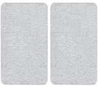 WENKO Placas protectoras para cocina Mod Transparente, ajustable en altura para todo tipo de cocinas, tabla de cortar y protector contra salpicaduras, vidrio, 30 x 52 cm, juego de 2