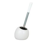 Wenko Polaris White - Escobillero de cerámica, 19 x 34.6 x 14.6 cm, Color Blanco