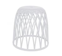 WENKO Pongotodo & taburete de baño Omio blanco - Taburete, asiento-taburete, taburete de salón Capacidad: 38 l, Polipropileno, 43.5 x 43.5 x 43.5 cm, Blanco