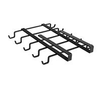 WENKO Colgador para tazas interior armario cocina para 10 tazas Colgador de armario cocina para 10 tazas Negro