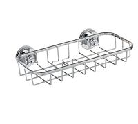 Wenko Power-Loc Estante Universal, Acero Inoxidable, Plata Brillante, 11.5x22.5x6 cm