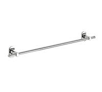 Wenko Power-Loc toallero Mural Uno Puerto Rico - Fijar sin taladrar, Cinc Moldeado bajo presión, 58.5 x 7 x 6.5 cm, Cromo