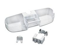 Wenko Premium Estantería para Barras de Ducha, 12x36x7.5 cm, Transparente