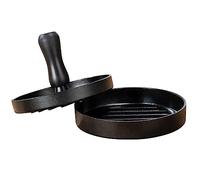 Wenko Prensa para Hamburguesas Mod. Patty para Formar uniformemente Hamburguesas con Revestimiento Antiadherente de Aluminio Negro Ø 12 cm Altura 8 cm