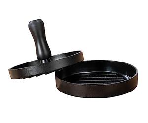 Wenko Prensa para Hamburguesas Mod. Patty para Formar uniformemente Hamburguesas con Revestimiento Antiadherente de Aluminio Negro Ø 12 cm Altura 8 cm