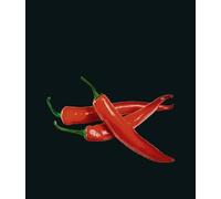 WENKO Protección antisalpicaduras Hot Pepper - protector contra salpicaduras, Vidrio endurecido, 60 x 70 cm, Multicolor