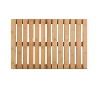 Wenko Rejilla para bañera Indoor & Outdoor Bambú 40 x 60 cm - Alfombra de baño, rejilla para ducha, baño, piscina con parte inferior antideslizante, Bambú, 40 x 60 cm, Natural