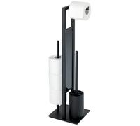 Wenko Rivalta soporte de pie para papel higiénico negro 23708100