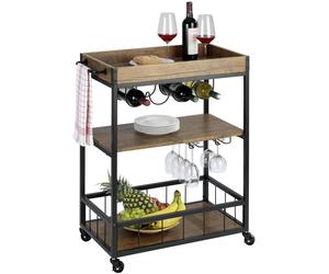 Wenko Rustico estante de cocina 80x40x89.5 cm negro-marrón 54125100