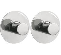 Wenko Savona - Gancho de Pared Autoadhesivo, de Acero Fino Inoxidable, 5 x 2 cm (Paquete de 2)
