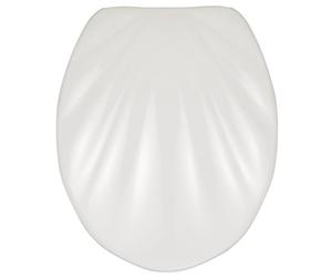 Wenko Seashell tapa de inodoro de cierre suave blanco 18442100