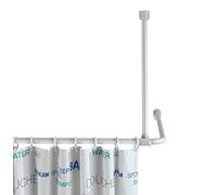 Wenko Soporte Barra 25 mm, 57 cm Blanco - 57 de Longue, Blanc, Aluminio, 57 cm, Blanco