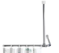 WENKO Soporte barra 25 mm, 57 cm cromado - 57 de longue, chrome, Aluminio, 57 cm, Cromo