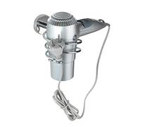 Wenko Soporte para secador Acero Inoxidable Bosio Shine, Metal, Plateado Brillante, 9 x 8,5 x 13,5 cm